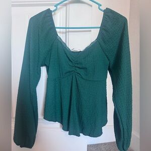 Altar'd State Deep Green Blouse